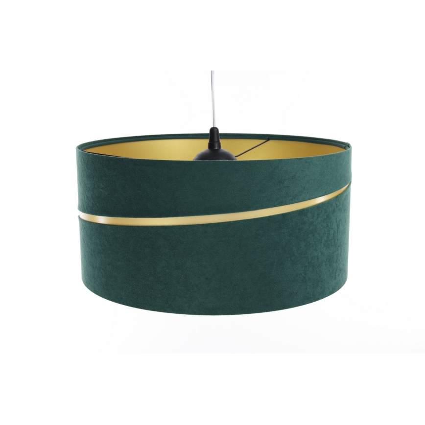 Candelabro suspenso SWING 1xE27/60W/230V verde/dourada