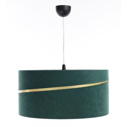 Candelabro suspenso SWING 1xE27/60W/230V verde/dourada