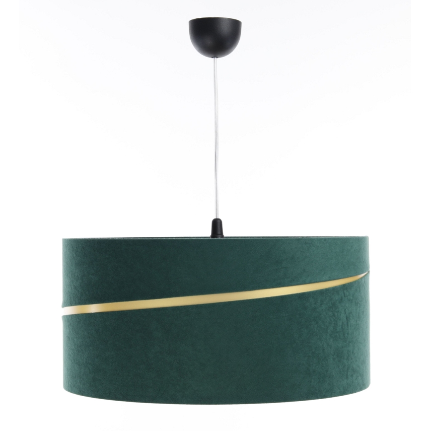Candelabro suspenso SWING 1xE27/60W/230V verde/dourada