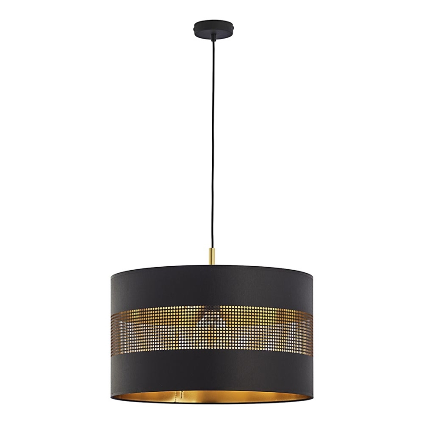 Candelabro suspenso TAGO 1xE27/25W/230V preto/dourado