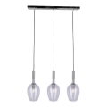 Candelabro suspenso TANGO 3xE14/40W/230V transparente