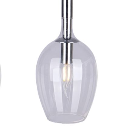 Candelabro suspenso TANGO 3xE14/40W/230V transparente