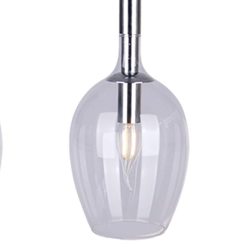 Candelabro suspenso TANGO 3xE14/40W/230V transparente