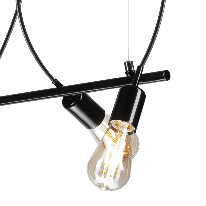 Candelabro suspenso TARO 3xE27/60W/230V preto