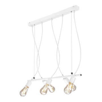 Candelabro suspenso TARO 5xE27/60W/230V branco