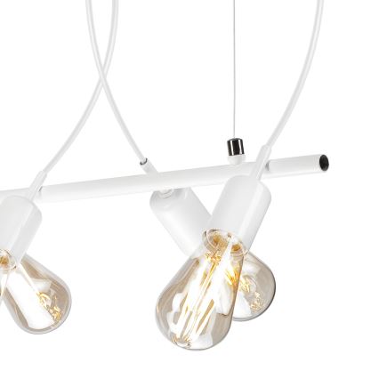 Candelabro suspenso TARO 5xE27/60W/230V branco