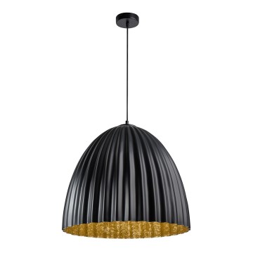 Candelabro suspenso TELMA 1xE27/60W/230V diâmetro 50 cm preto/dourada