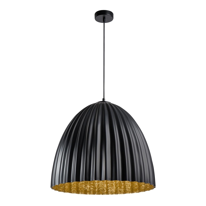 Candelabro suspenso TELMA 1xE27/60W/230V diâmetro 70 cm preto/dourada