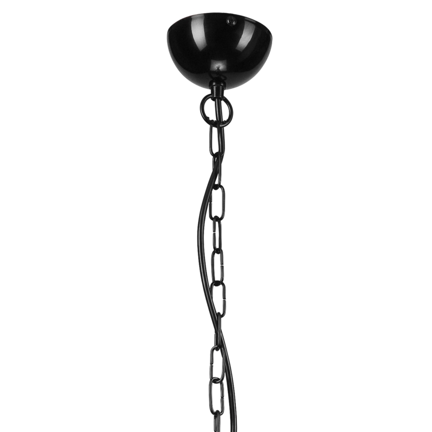 Candelabro suspenso TIFFANY 10xE27/60W/230V preto