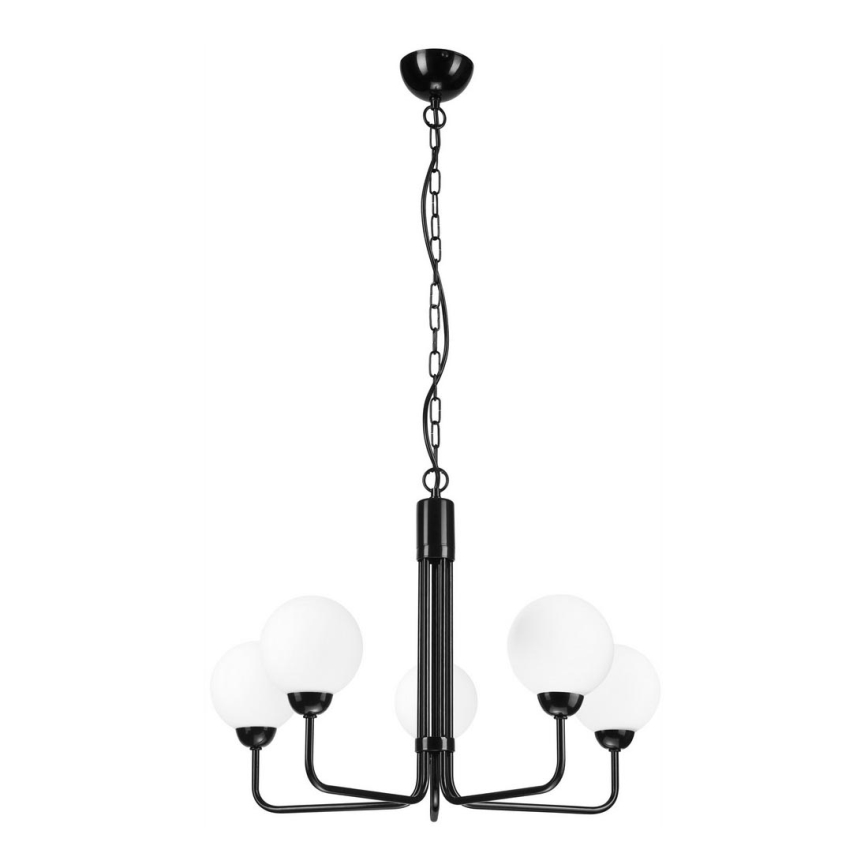 Candelabro suspenso TIFFY 5xG9/5W/230V preto
