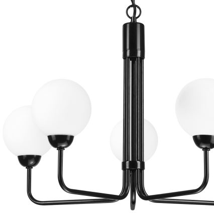 Candelabro suspenso TIFFY 5xG9/5W/230V preto