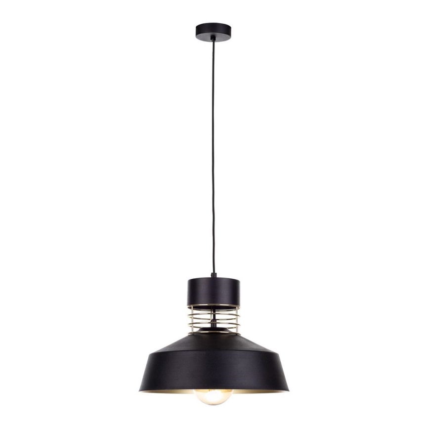 Candelabro suspenso TITANIUM 1xE27/60W/230V preto/dourado