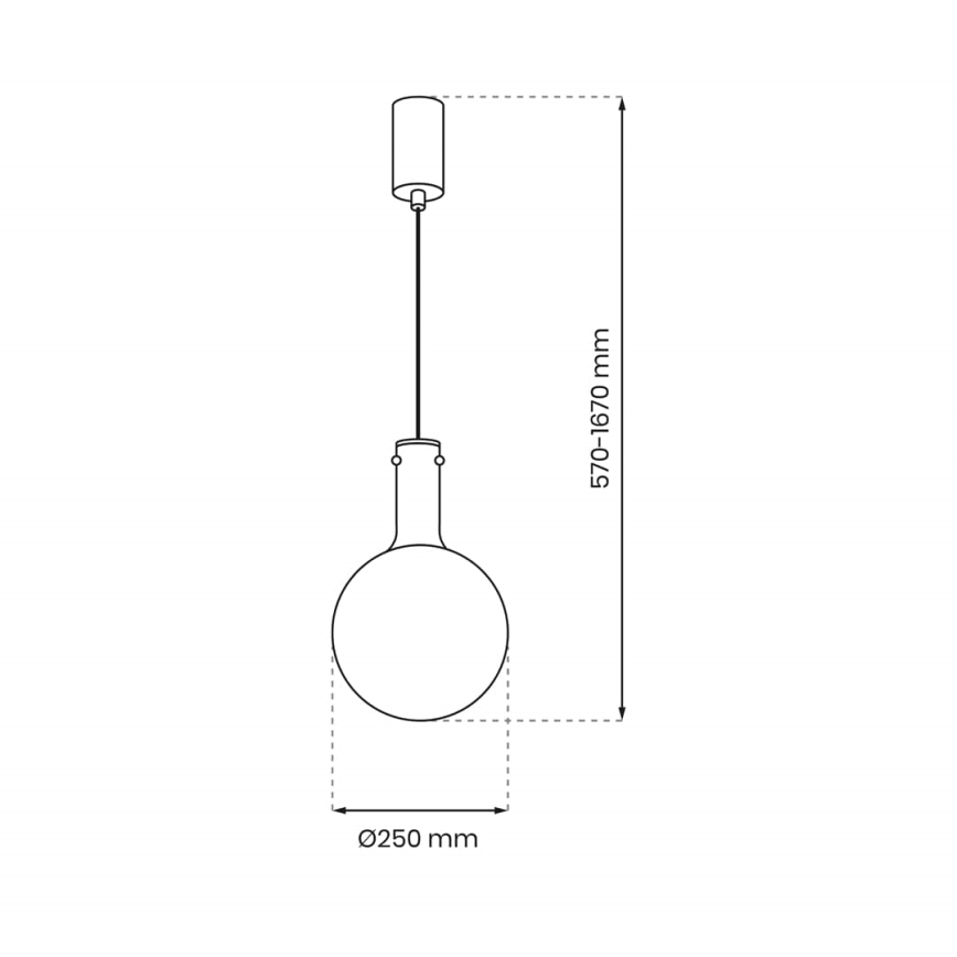 Candelabro suspenso TORONTO 1xGU10/8W/230V cinzento
