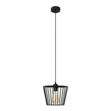 Candelabro suspenso TORRI 1xE27/15W/230V diâmetro 23 cm preto