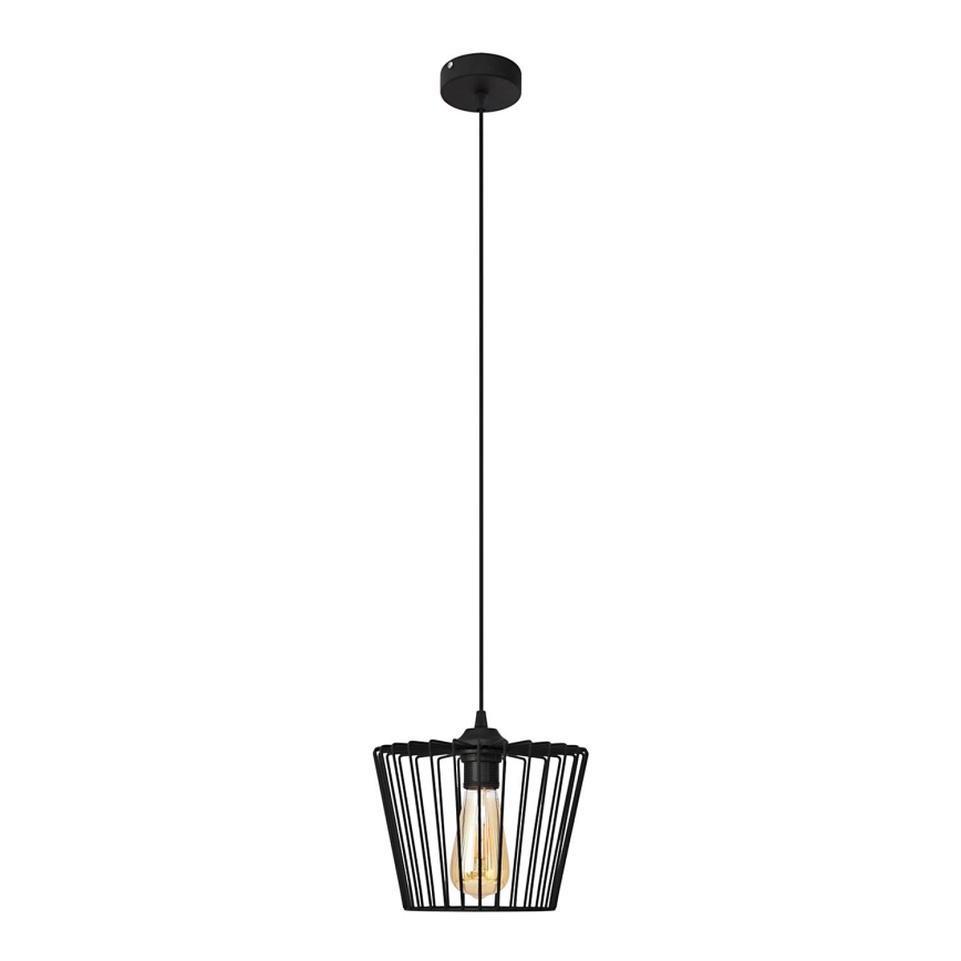 Candelabro suspenso TORRI 1xE27/15W/230V diâmetro 23 cm preto
