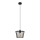 Candelabro suspenso TORRI 1xE27/15W/230V diâmetro 23 cm preto