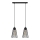 Candelabro suspenso TORRI 2xE27/15W/230V preto