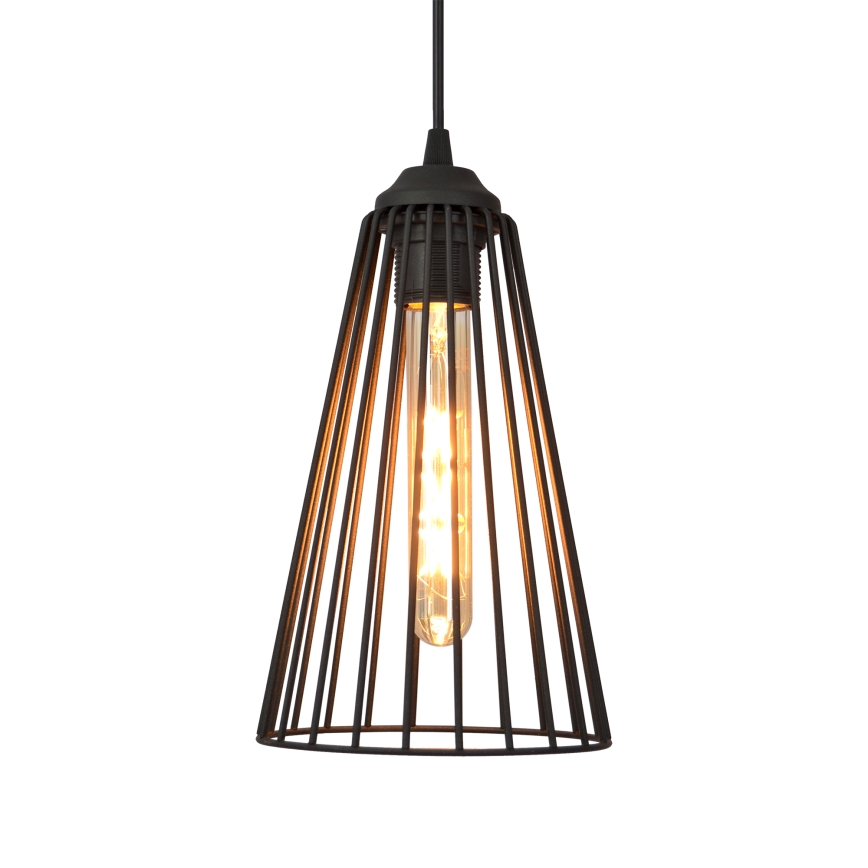 Candelabro suspenso TORRI 3xE27/15W/230V preto