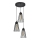 Candelabro suspenso TORRI 3xE27/15W/230V preto