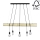 Candelabro suspenso TRABO 5xE27/60W/230V pinho - certificado por FSC