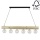 Candelabro suspenso TRABO 6xE27/60W/230V pinho - certificado por FSC