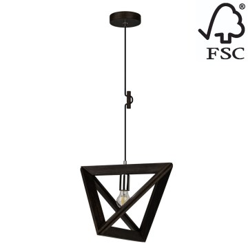 Candelabro suspenso TRIGONON 1xE27/60W/230V faia - certificado por FSC