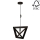 Candelabro suspenso TRIGONON 1xE27/60W/230V faia - certificado por FSC