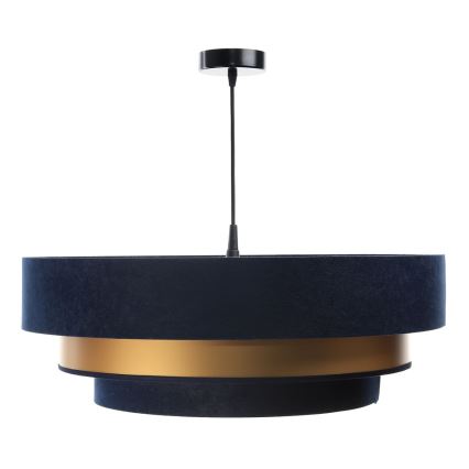 Candelabro suspenso TRINITI 1xE27/60W/230V azul/dourado