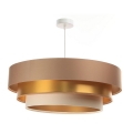 Candelabro suspenso TRINITI 1xE27/60W/230V bege/dourado