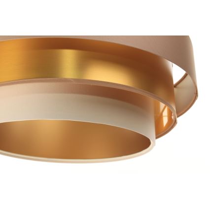 Candelabro suspenso TRINITI 1xE27/60W/230V bege/dourado
