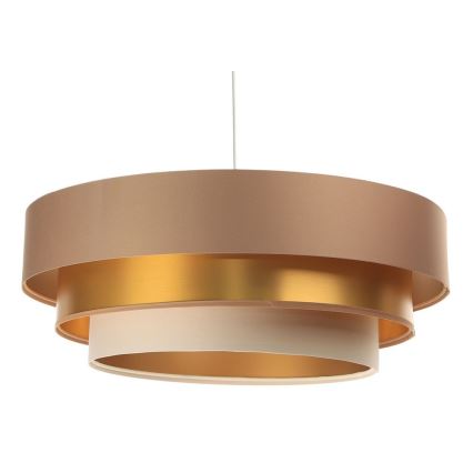 Candelabro suspenso TRINITI 1xE27/60W/230V bege/dourado