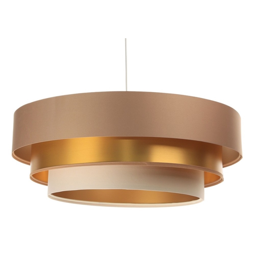 Candelabro suspenso TRINITI 1xE27/60W/230V bege/dourado