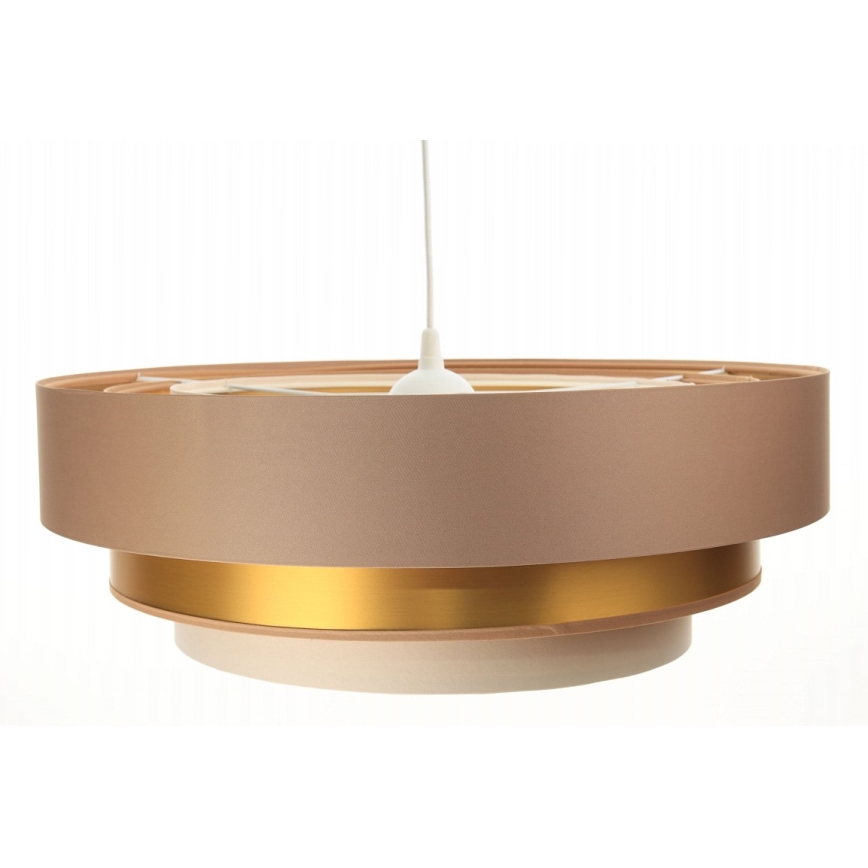 Candelabro suspenso TRINITI 1xE27/60W/230V bege/dourado