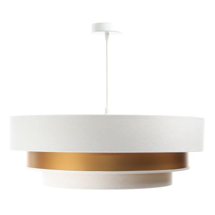 Candelabro suspenso TRINITI 1xE27/60W/230V branco/dourado