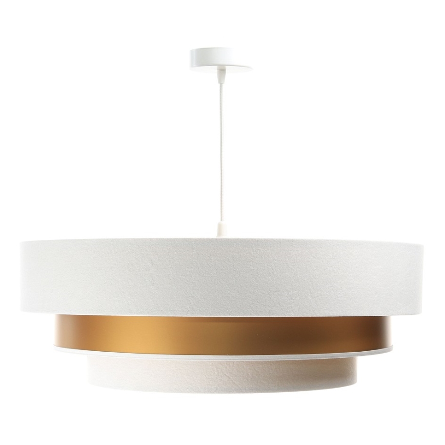Candelabro suspenso TRINITI 1xE27/60W/230V branco/dourado