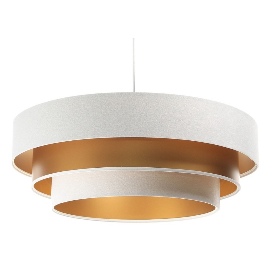 Candelabro suspenso TRINITI 1xE27/60W/230V branco/dourado