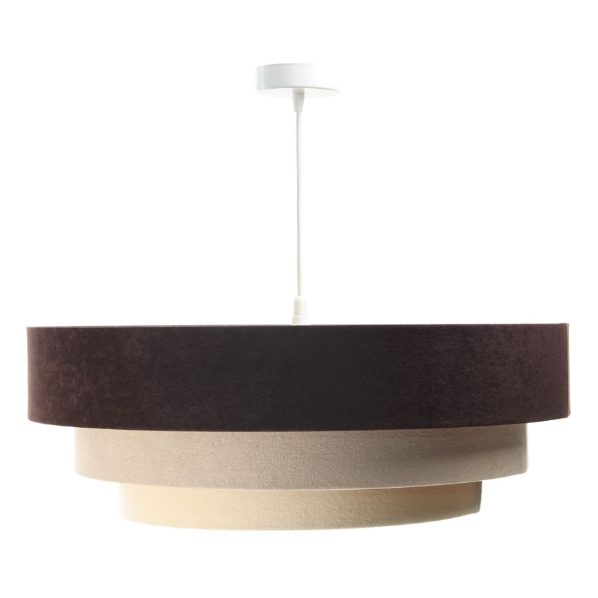 Candelabro suspenso TRINITI 1xE27/60W/230V castanho/bege/dourado