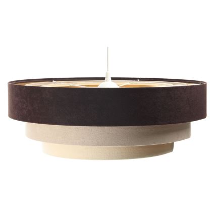 Candelabro suspenso TRINITI 1xE27/60W/230V castanho/bege/dourado