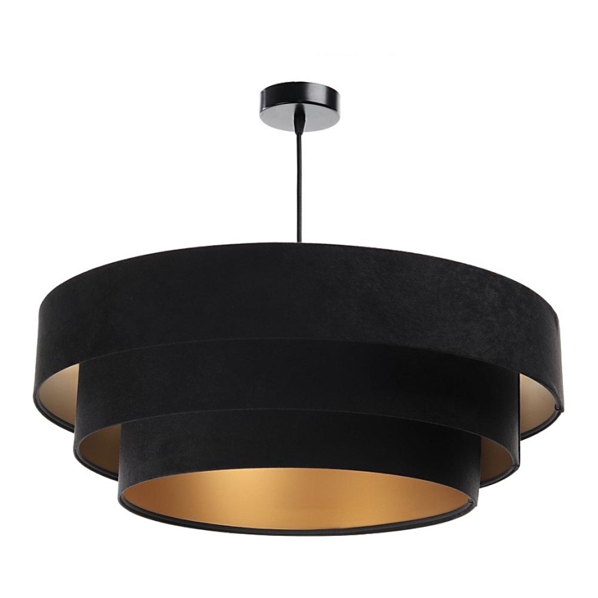 Candelabro suspenso TRINITI 1xE27/60W/230V preto/dourado