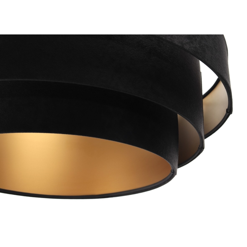 Candelabro suspenso TRINITI 1xE27/60W/230V preto/dourado