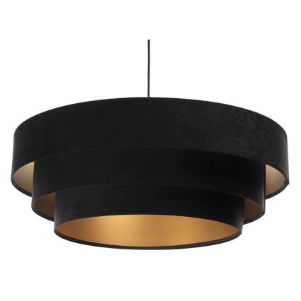Candelabro suspenso TRINITI 1xE27/60W/230V preto/dourado