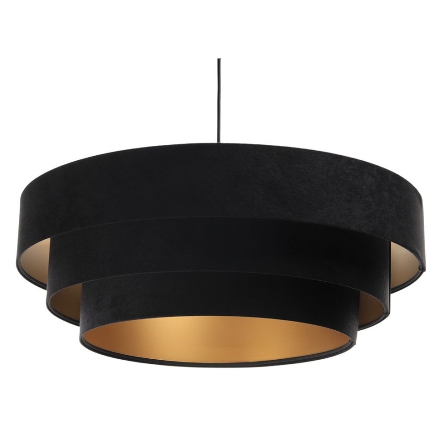 Candelabro suspenso TRINITI 1xE27/60W/230V preto/dourado
