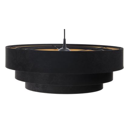 Candelabro suspenso TRINITI 1xE27/60W/230V preto/dourado