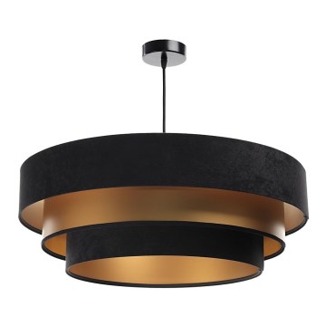 Candelabro suspenso TRINITI 1xE27/60W/230V preto/dourado