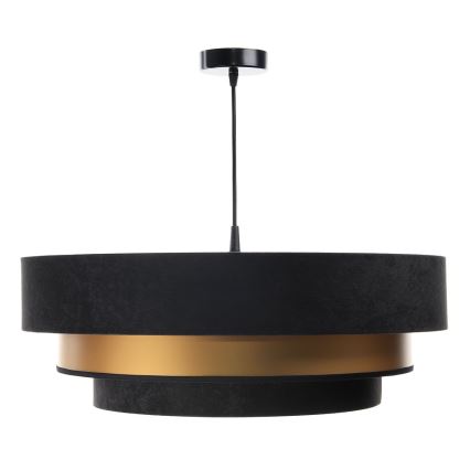 Candelabro suspenso TRINITI 1xE27/60W/230V preto/dourado