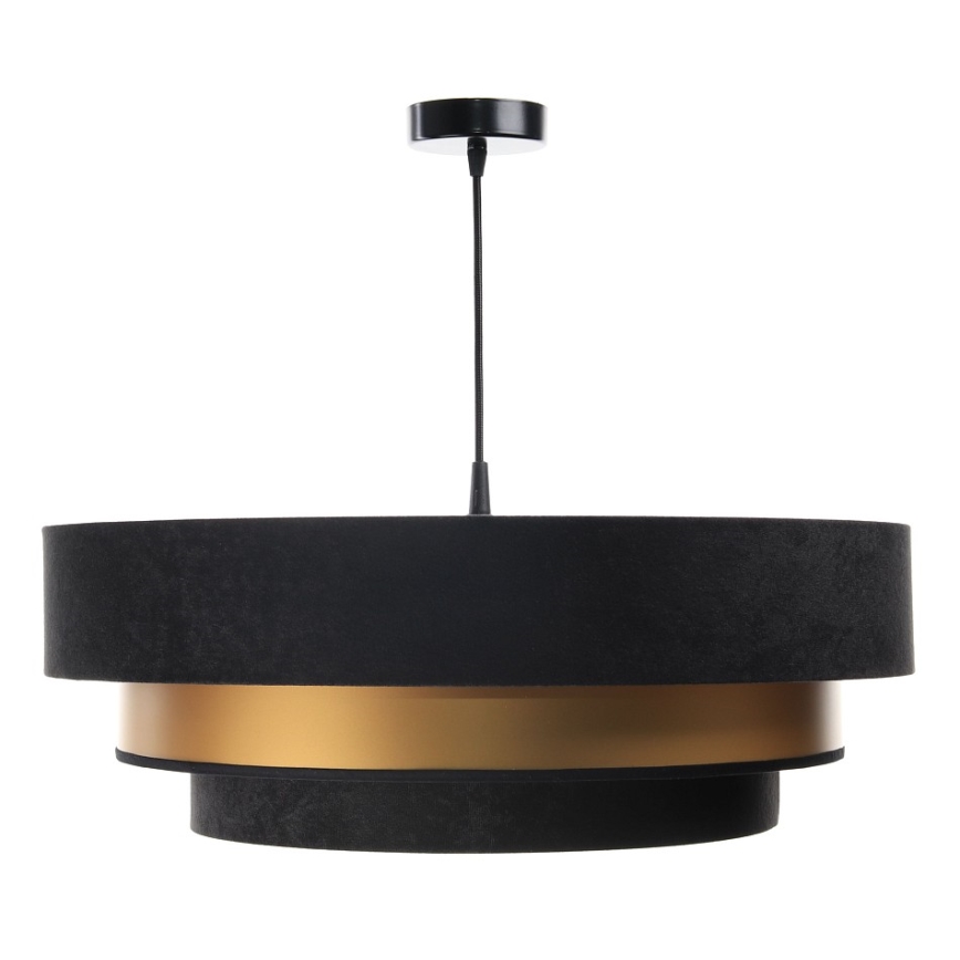 Candelabro suspenso TRINITI 1xE27/60W/230V preto/dourado