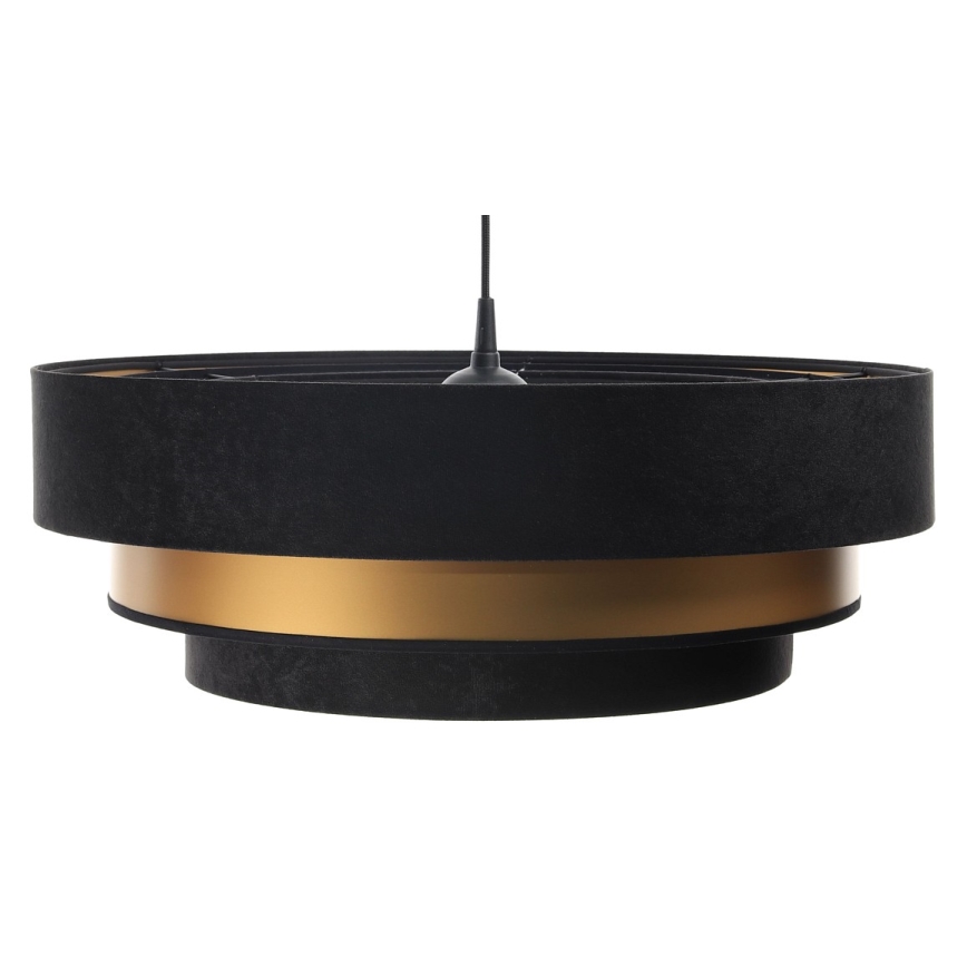 Candelabro suspenso TRINITI 1xE27/60W/230V preto/dourado