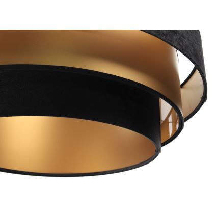 Candelabro suspenso TRINITI 1xE27/60W/230V preto/dourado