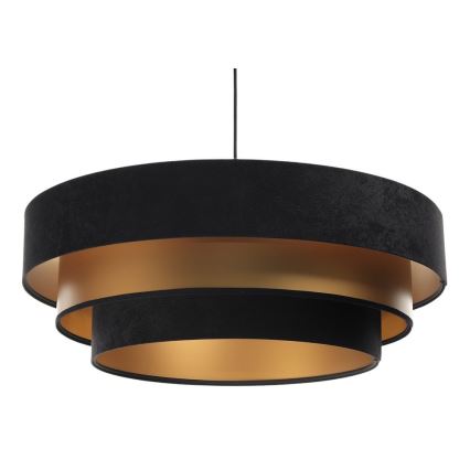 Candelabro suspenso TRINITI 1xE27/60W/230V preto/dourado