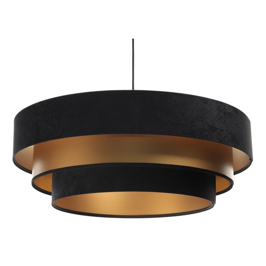 Candelabro suspenso TRINITI 1xE27/60W/230V preto/dourado
